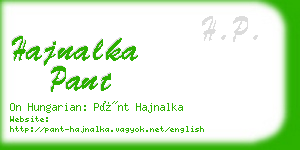 hajnalka pant business card